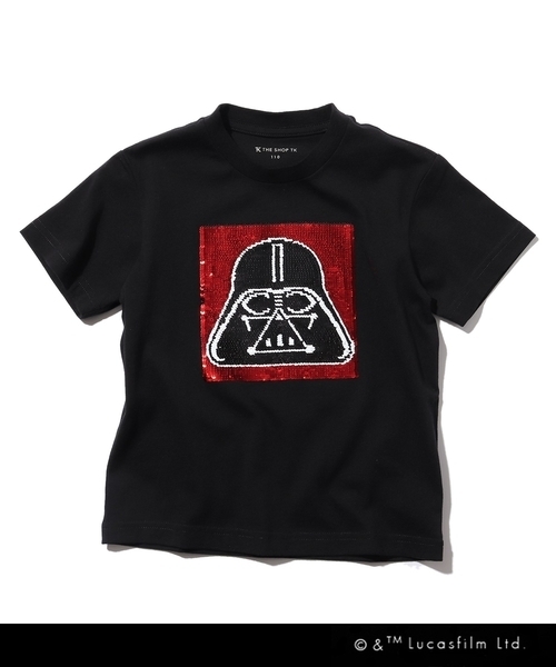 新品 THE SHOP TK(Kids) STAR WARS/リバーシブルスパンコールTシャツ ブラック(019) 15(150cm) 定価2950 円