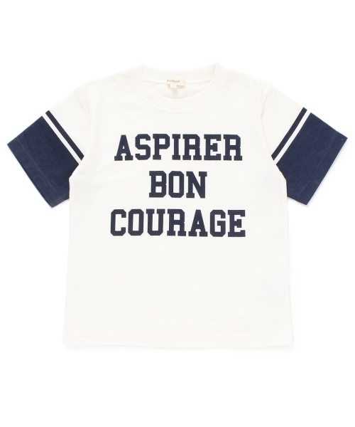 新品 HusHusH 天竺ロゴビッグTシャツ オフホワイト(003) 14(140cm) 定価1018円