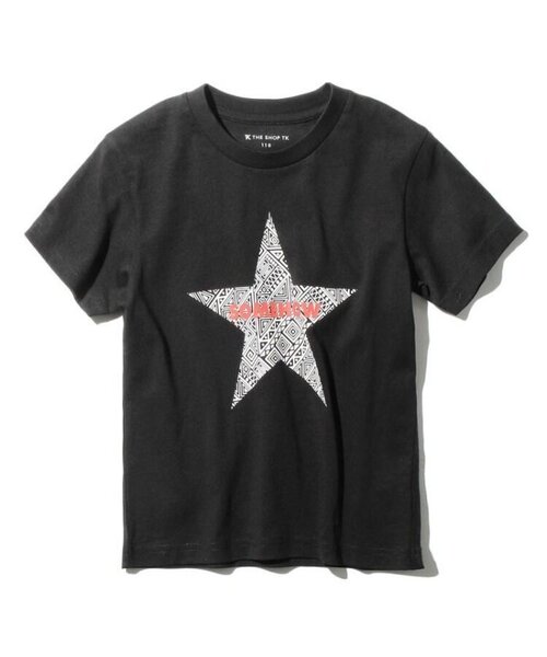 ラスト 新品 THE SHOP TK(Kids) 星柄Tシャツ ブラック 14(140cm) 定価1089円
