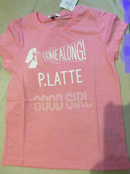 新品 PINK-latteガールシャウトTシャツピンク(072)XS(150㎝) 定価2090円
