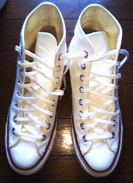 即決・送料込★CONVERSE コンバース★良品・USオリジネーター U.S. ORIGINATOR オールスター ハイ ALL STAR HI 1SD265★白 US8.5(27cm)