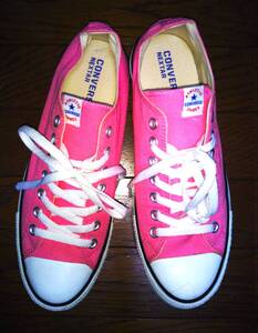 即決・送料込★CONVERSE コンバース★美品・キャンバス スニーカー NEXTAR 110 OX ネクスター110 OX ★ピンク US8.5(27.0 cm)