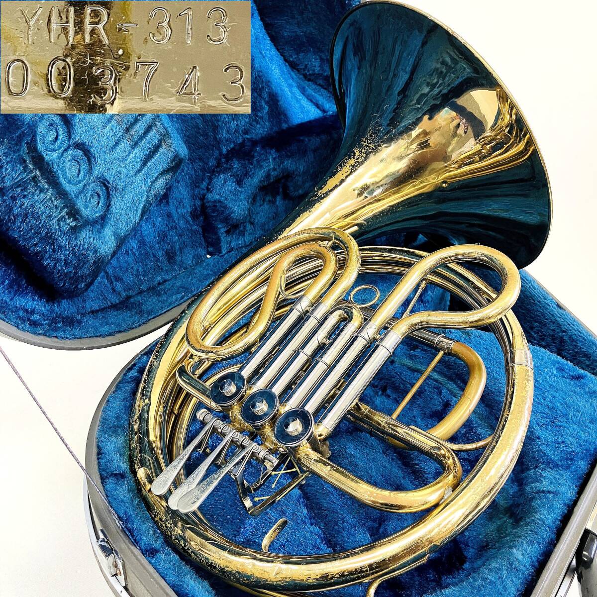 O178-Z22-71 YAMAHA ヤマハ YHR-321 ホルン JAPAN 日本製 ハード