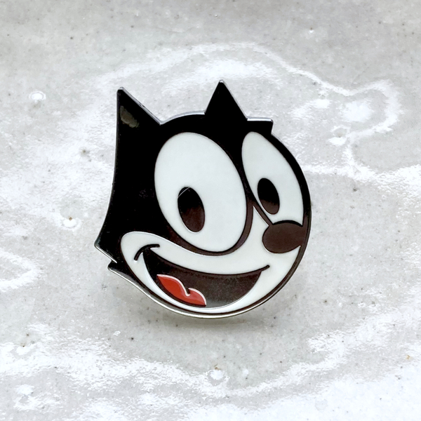 フィリックス 猫◆ピンバッジ ピンズ バッチ ブローチ◆漫画 FELIX フェリックス レトロ ネコ キャラクター