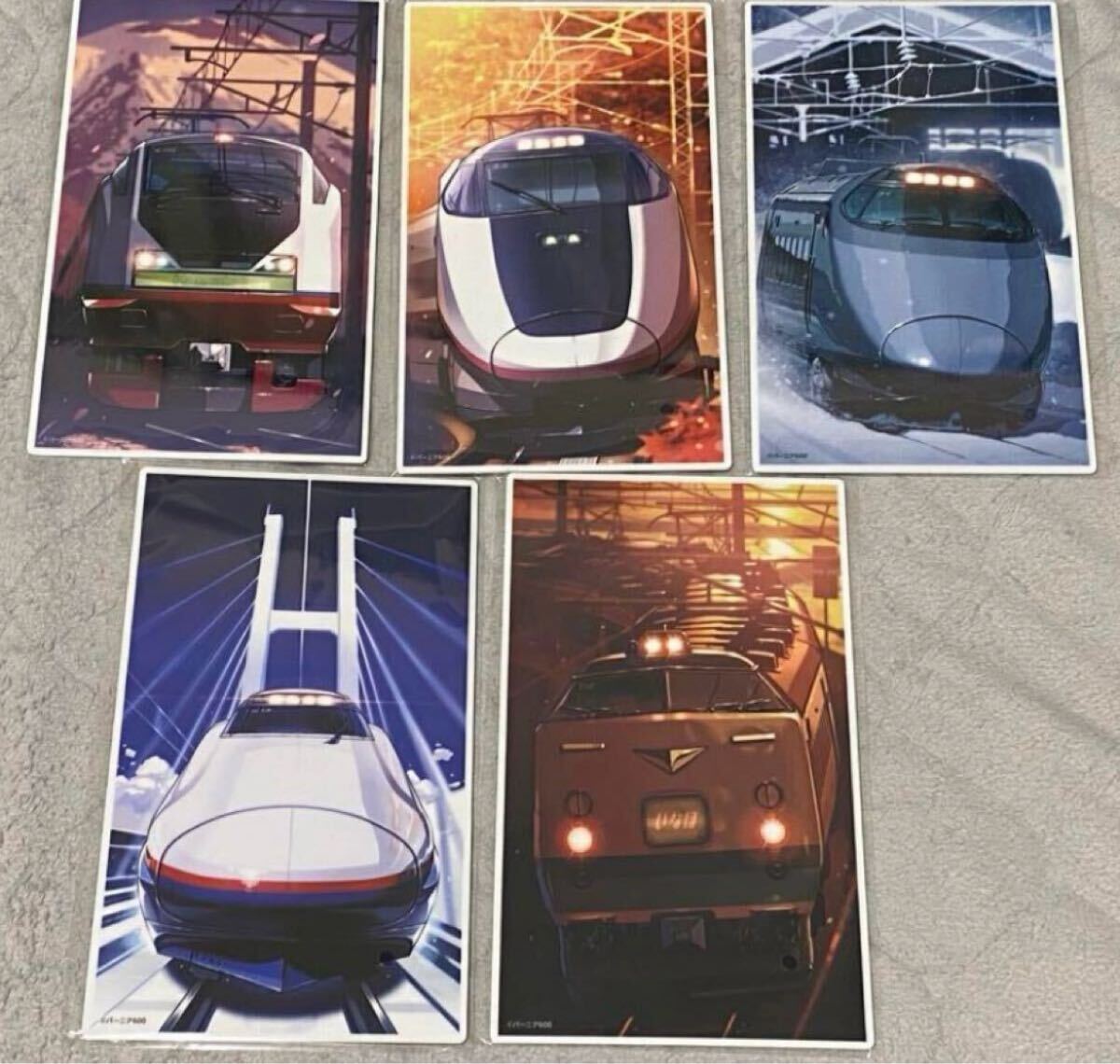 JR東日本 スーパートレインスタンプラリー サボ 5枚セット