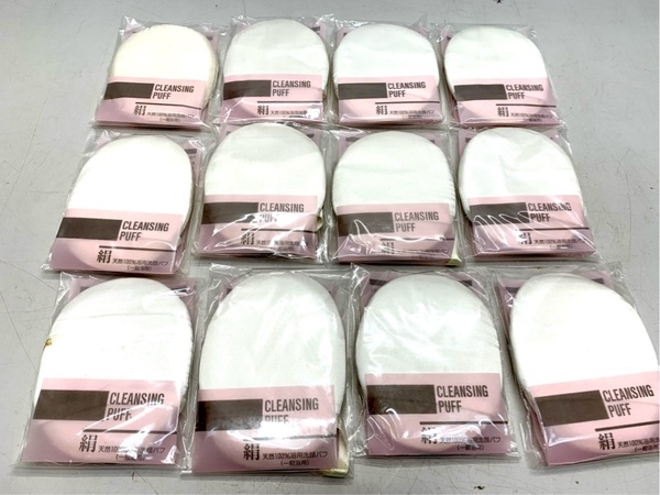 新品 洗顔パフ シルク 絹 浴用 12点セット 天然100% マッサージ 毛穴ケア 角栓 A7146A00