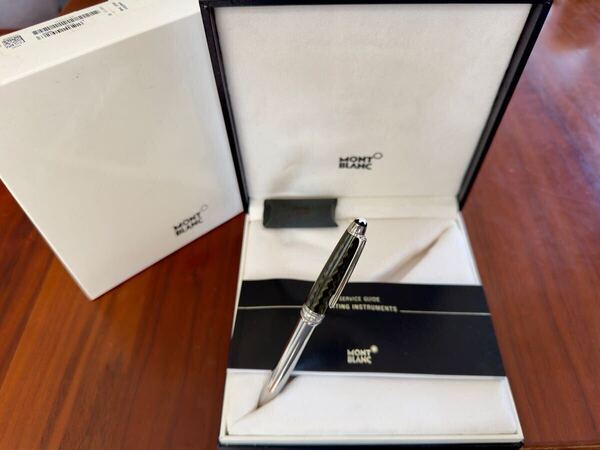 【美品】MONTBLANC MEISTERSTUCK Carbon Steel Fountain Pen Mod:23544 ペン先 18K モンブラン マイスターシュテュック 万年筆