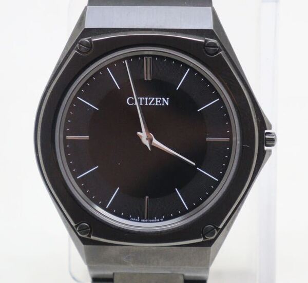 シチズン/CITIZEN/エコドライブ ワン/デュラテクトDLC/AR5064-57E/8826-T027156/オールブラック/メンズ/ソーラー/極薄ケース