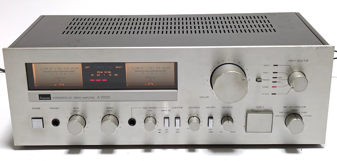 Sansui プリメインアンプT-7000 & A-7000 Yahoo!オークション -「sansui a7000」(アンプ) (オーディオ機器
