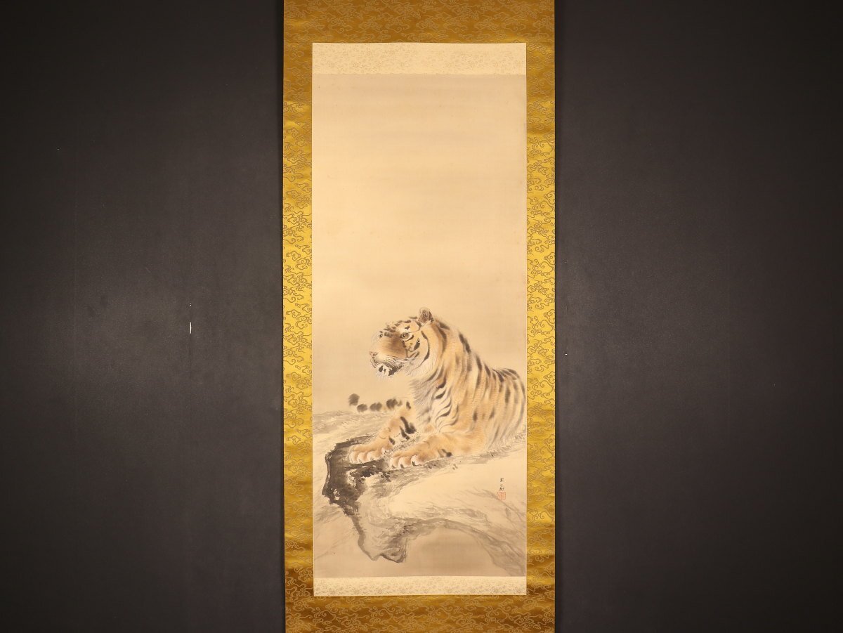 大橋翠谷「月に虎」絹本掛軸 186×54cm 江戸後期 値引き交渉可 2025年最新】Yahoo!オークション -掛け軸 大橋翠石の中古品