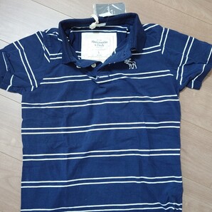 未使用☆Abercrombie & Fitch☆アバクロンビー&フィッチ☆アバクロ☆ ポロシャツ☆ 半袖☆ L☆ ボーダー