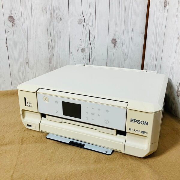 EPSON インクジェットプリンター EP-776AW エプソン カラリオ ホワイト ノズルチェック済み 送料無料