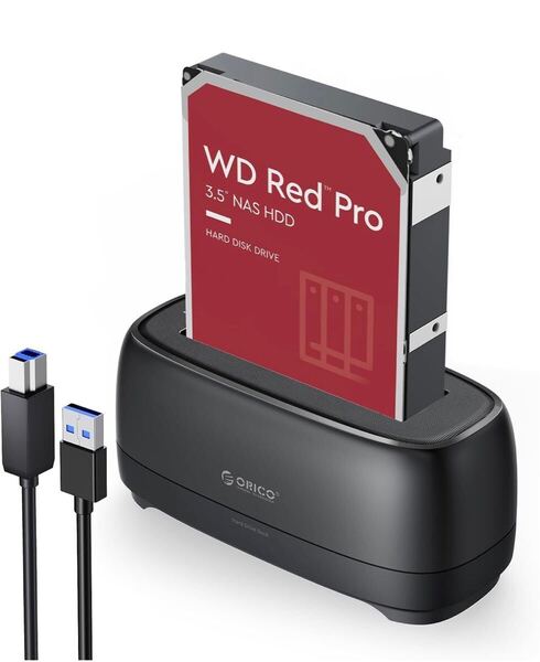 ORICO HDD ケース 2.5/3.5 インチ HDD SSD用 HDDスタンド USB 3.0 to SATA ハードディスクケース 最大20TB UASP対応 DD18U3