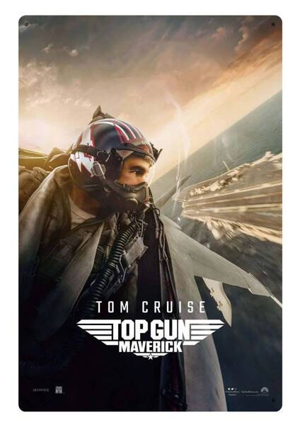 大型60cm / アメリカ看板シリーズ / トップガン・マーヴェリック COOL!! お洒落 / 新品看板 / 送料無料・匿名配送