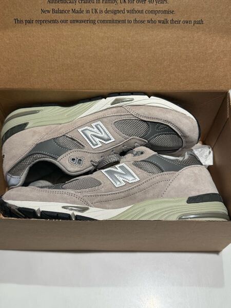 【新品】New Balance 991 グレー M991GL US7 25cm