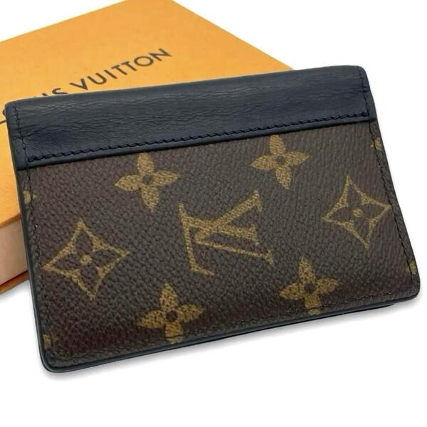 LOUIS VUITTON ルイヴィトン オーガナイザー ドゥ ポッシュ カードケース モノグラム マカサー ブラウン 茶 パスケース 2つ折り