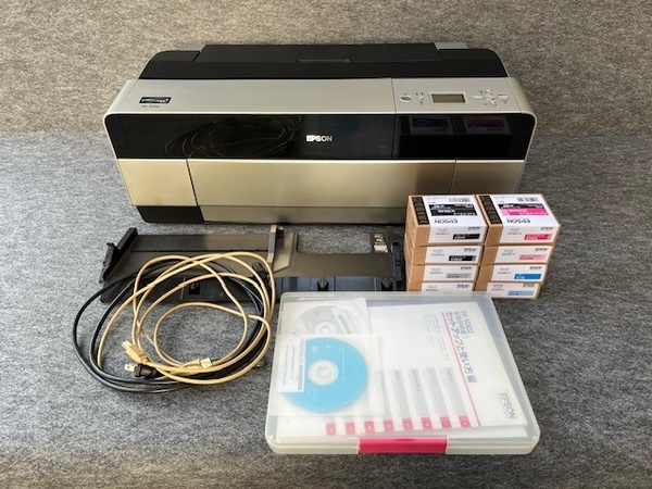 <送料込>テストのみインク+未使用インク付き EPSON エプソン A2対応 大型インクジェットプリンター PX-5002 プロセレクション テスト済