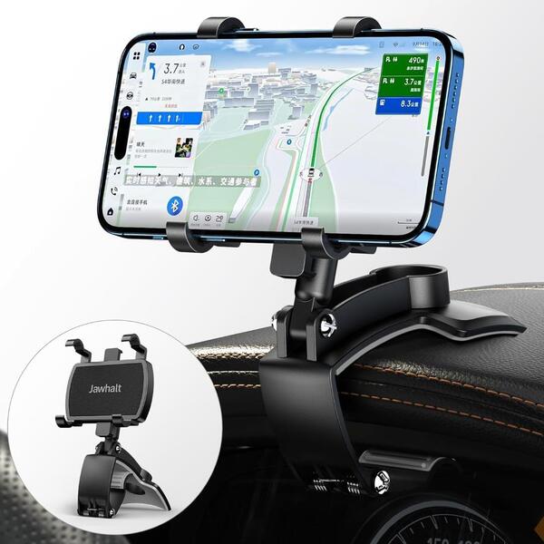 スマホ車載ホルダー クリップ式 カーマウント ダッシュボード・デスクにも適用 ス