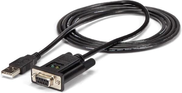 StarTech.com 1ポートUSB - ヌルモデムRS232Cシリアル変換