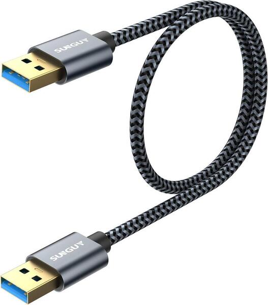 SUNGUY USB 3.0 ケーブル 0.5M タイプA-タイプA 5Gbps