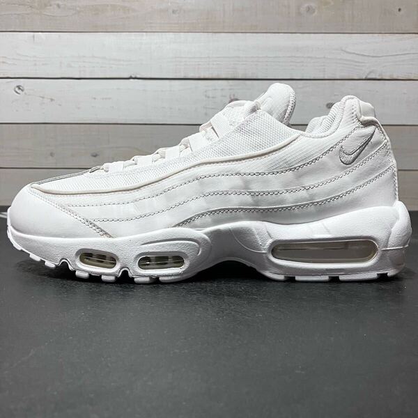 27cm NIKE AIR MAX 95 ESSENTIAL TRIPLE WHITE CT1268-100 ナイキ エア マックス エッセンシャル トリプル ホワイト