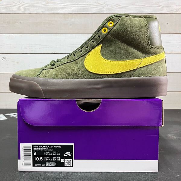 27cm NIKE SB ZOOM BLAZER MID QS HM5838-300 ナイキ エスビー ズーム ブレザー ミッド ANTI HERO ANTIHERO