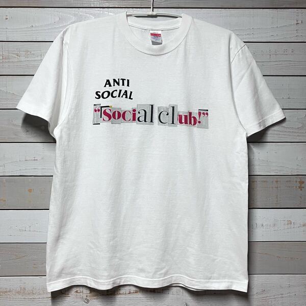SIZE L FRAGMENT DESIGN ANTI SOCIAL SOCIAL CLUB WHITE TEE SHIRT フラグメント デザイン アンチ ソーシャル クラブ ホワイト Tシャツ