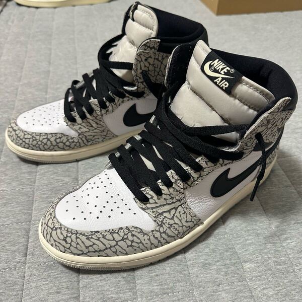 Nike Air Jordan 1 High OG White Cement ナイキ エアジョーダン1 ハイ ホワイト セメント 27.5㎝