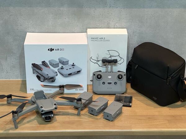 送料無料 ドローン DJI mavic Air 2S combo 美品 墜落無し 付属品完備 4K ガード付き NDフィルター付き