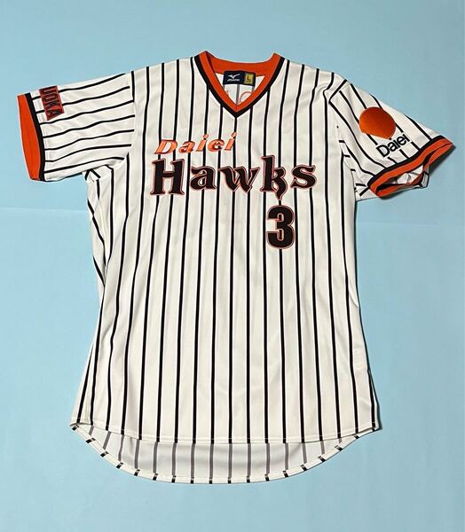 送料無料 即決 福岡ダイエーホークス 佐々木誠選手ユニフォーム Lサイズ MIZUNO