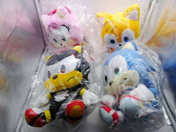 ソニック&フレンズ ぬいぐるみ M 4種 ソニック シャドウ テイルス エミー SONIC&FRIENDS