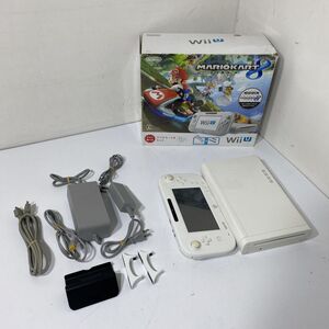 動作確認/初期化済み Nintendo WiiU 本体 マリオカート8セット 32GB WUP-101(01) WUP-010(JPN) AAL0514大8674/0620