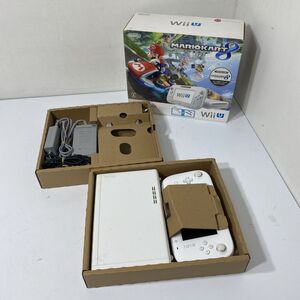 動作確認/初期化済み Nintendo WiiU 本体マリオカート8セット 32GB WUP-101(01) WUP-010(JPN) AAL0514大8672/0620