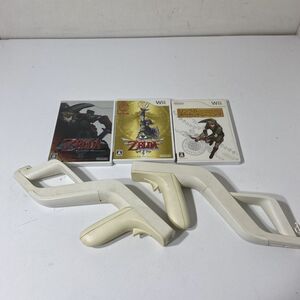 読込確認済み Wii ゼルダの伝説 トワイライトプリンセス スカイウォードソード等 wiiザッパー付き まとめて【送料無料】 AAA0001S4824/0626