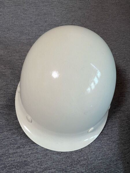 新品・未使用ミドリ電気製造(株)飛来・落下物用ヘルメットホワイト白FPR素材・説明書有・送料込!!