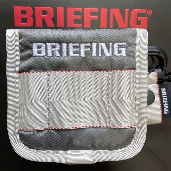 送料無料BRIEFING GOLFブリーフィングFIDLOCKマレットパターカバーECO TWILL高強力NYLON撥水性抗菌耐摩耗性グリムロックMAGNET接合Gray新品