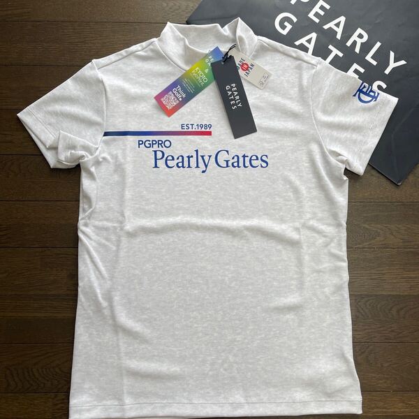 送料無料PEARLY GATESパーリーゲイツLADIES PGPRO SERIESモックネックシャツBiosesor鹿の子吸水拡散通気性肌サラSTRETCH杢Gray(大特価)新品