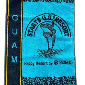 送料無料GUAM STARTS G.G RESORTスターツグアムゴルフリゾートタオルスイーパー汗拭きクラブボール拭きドーナツ穴フック未使用品