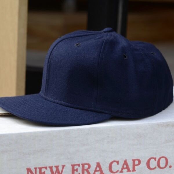 80s US NAVY × NEW ERA BBキャップ 紺 実物 米軍 USA製 アメリカ製 ネイビー ビンテージ 2013年ANATOMICA札幌購入 ベースボールキャップ