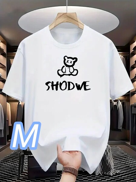 【速乾ドライT】新品★白・Mサイズ《Shodwe》通気性ドライ●プラスサイズ■タウン&スポーツ