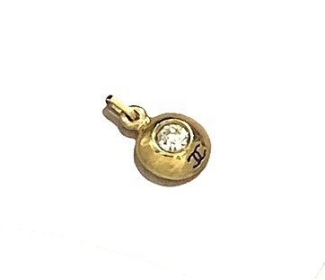 CHANEL シャネル ラインストーン ペンダント ネックレス トップ ココマーク ロゴ 刻印 ゴールドカラー