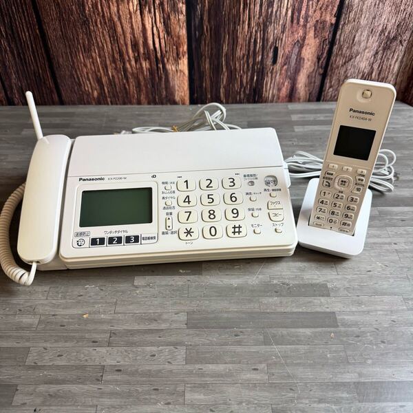 Panasonic パナソニック KX-PZ200-W コードレス子機付き 電話機