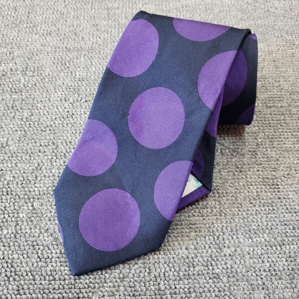 ポールスミス Paul Smith ドット柄 水玉 ネクタイ 紫