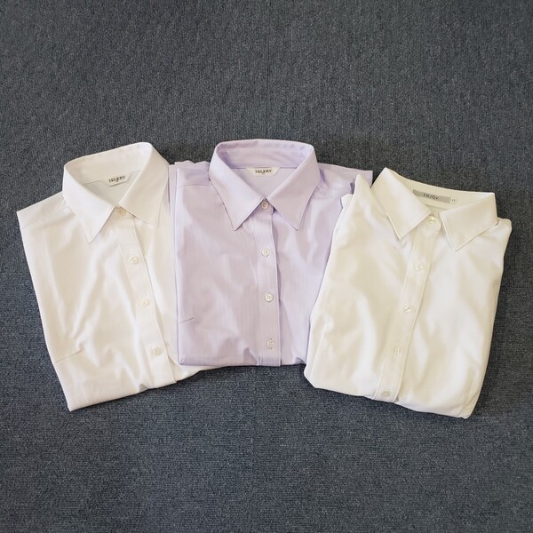 事務服 長袖 ブラウス 3着セット エンジョイ セロリー 11号 enjoy SELERY