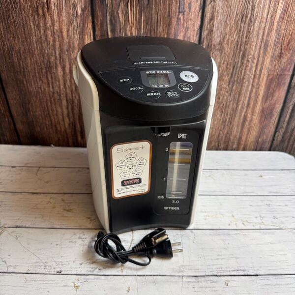 タイガー VE電気まほうびん PIQ-A301 電気まほうびん 電気ポット 22年製 ホワイト