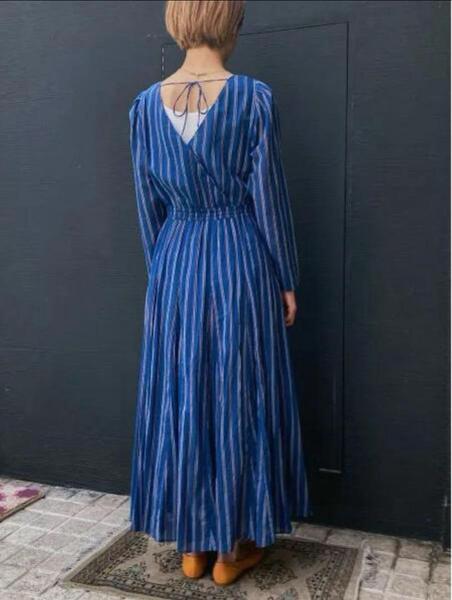 ヌキテパ COTTON VOILE STRIPE TUCK SLEEVE