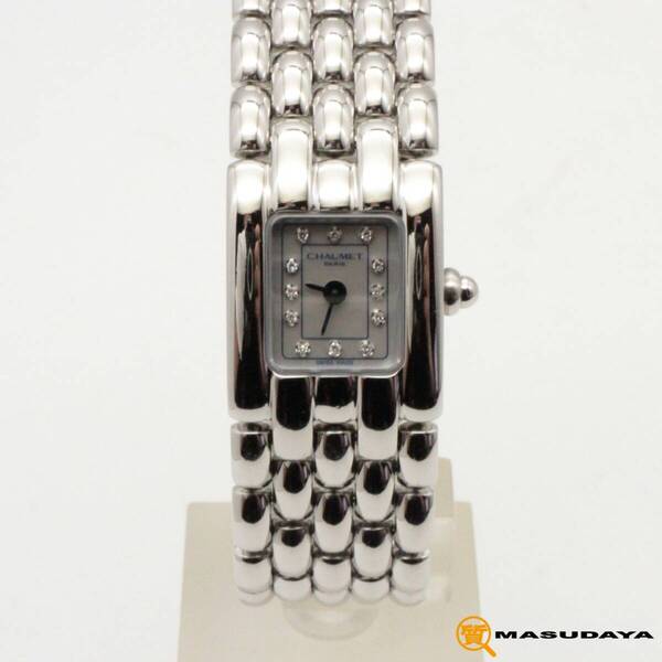 ◆◇【美品】CHAUMET ショーメ ケイシス 12Pダイヤモンド シェル文字盤◇◆