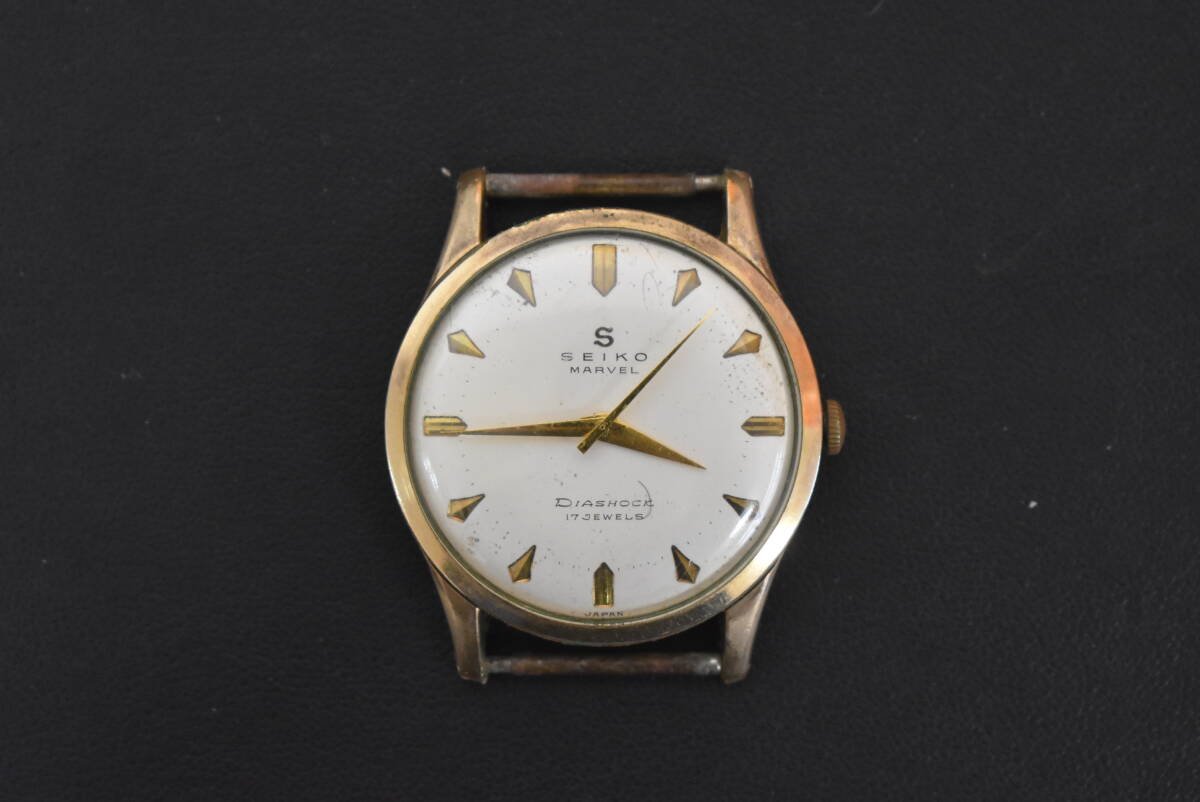 SEIKO - 【SEIKO】ゴールド箔腕時計 稼働品 電池交換済み 汚れ