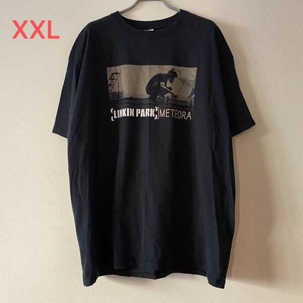古着 Y2K 00s Linkin Park Meteora Tee XXL Black リンキン パーク メテオラ Tシャツ band rock バンドT ロックT Chester チェスター rap