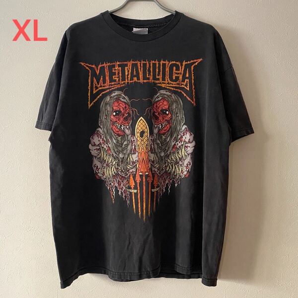 古着 00s Y2K Metallica Summer Sanitarium 2003 Tour Tee XL Black メタリカ パスヘッド Tシャツ rock band バンドT ロックT rap ラップT
